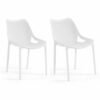 Lot de 2 Chaises restaurant terrasse blanc Qualité CHR