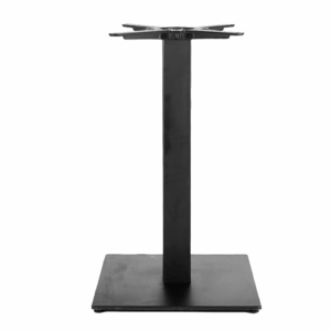 Pied de table en fonte d'acier pour restaurant intérieur base carré 40x40CM noir