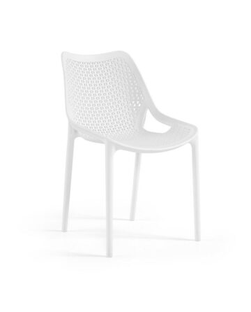 Chaise blanche polypropylène CHR 4