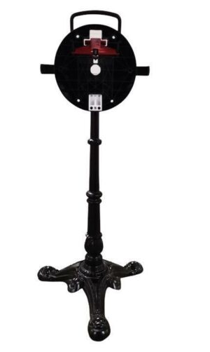 Pied de table bistrot fonte d'acier noir pliable – Extérieur terrasse restaurant CHR - Paris 3b