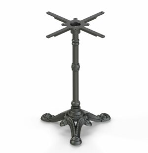 pied de table terrasse CHR en fonte noir pour restaurant