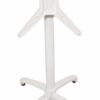 piètement de table extérieur CHR aluminium pivotant blanc ORBITA 72