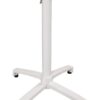 piètement de table extérieur CHR aluminium pivotant blanc ORBITA 72