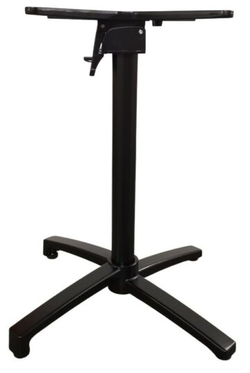 piètement de table extérieur CHR aluminium pivotant noir ORBITA 72