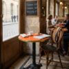table bistrot orange 60cm mobilier CHR