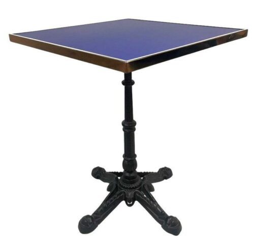 Table bistrot carrée intérieur bleu nuit RAL 5022 60x60cm - Réf: FRANCE TBLC-6060 - FIN DE SERIE