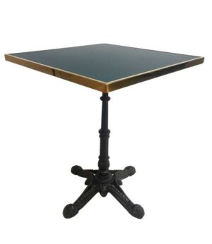 Table bistrot carrée intérieur couleur vert RAL 6004 - NATURA TBLC-6060 - FIN DE SERIE