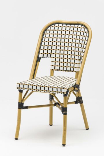 Lot de 2 chaises rotin CONGO – Rotin PE & aluminium – Usage professionnel extérieur