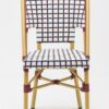 Chaise bistrot terrasse restaurant bleu blanc rouge France CHR