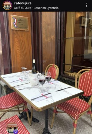 Plateau table bistrot extérieur
