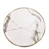 Plateau de table bistrot marbré blanc rond 60cm extérieur et intérieur CHR