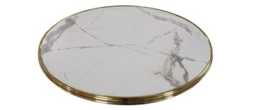 Plateau rond bistrot calacatta B