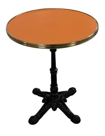 Table bistrot ronde intérieur orange 60cm - Réf: AMSTERDAM-TBL-INT-R60