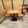 Plateau table bois chêne carré 60×60 cm – Restaurant bistrot CHR – Antica