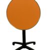 Table bistrot extérieur pliable et encastrable avec plateau bistrot orange D60CM / Amsterdam-TBLPA-R60