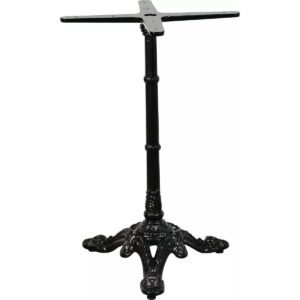 Piètement bistrot fixe aluminium 3 branches pour table extérieure professionnelle CHR