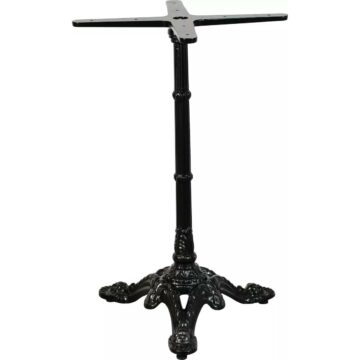 Piètement bistrot fixe aluminium 3 branches pour table extérieure professionnelle CHR