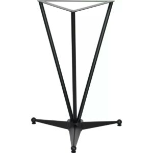 Pied de table bistrot aluminium noir – Intérieur extérieur – Restaurant terrasse CHR – Effel