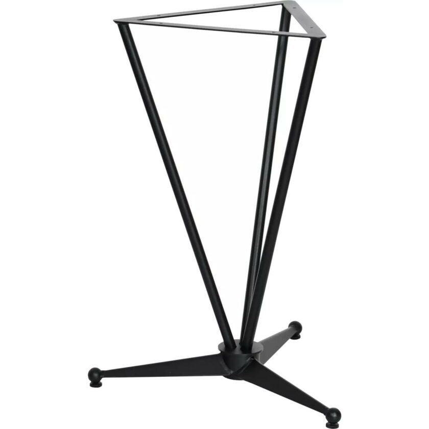 Piètement de table bistrot rétro en aluminium noir pour extérieur - Professionnel CHR - Réf : EIFFEL-3 – Image 2