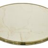 plateau table bistrot rond 60 ou 70 cm marbre beige laiton restaurant