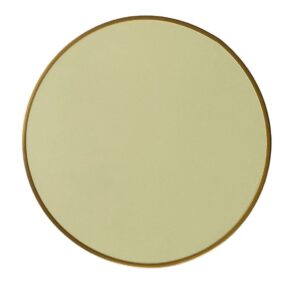 Plateau de table bistrot restaurant jaune pastel 50cm intérieur extérieur CHR