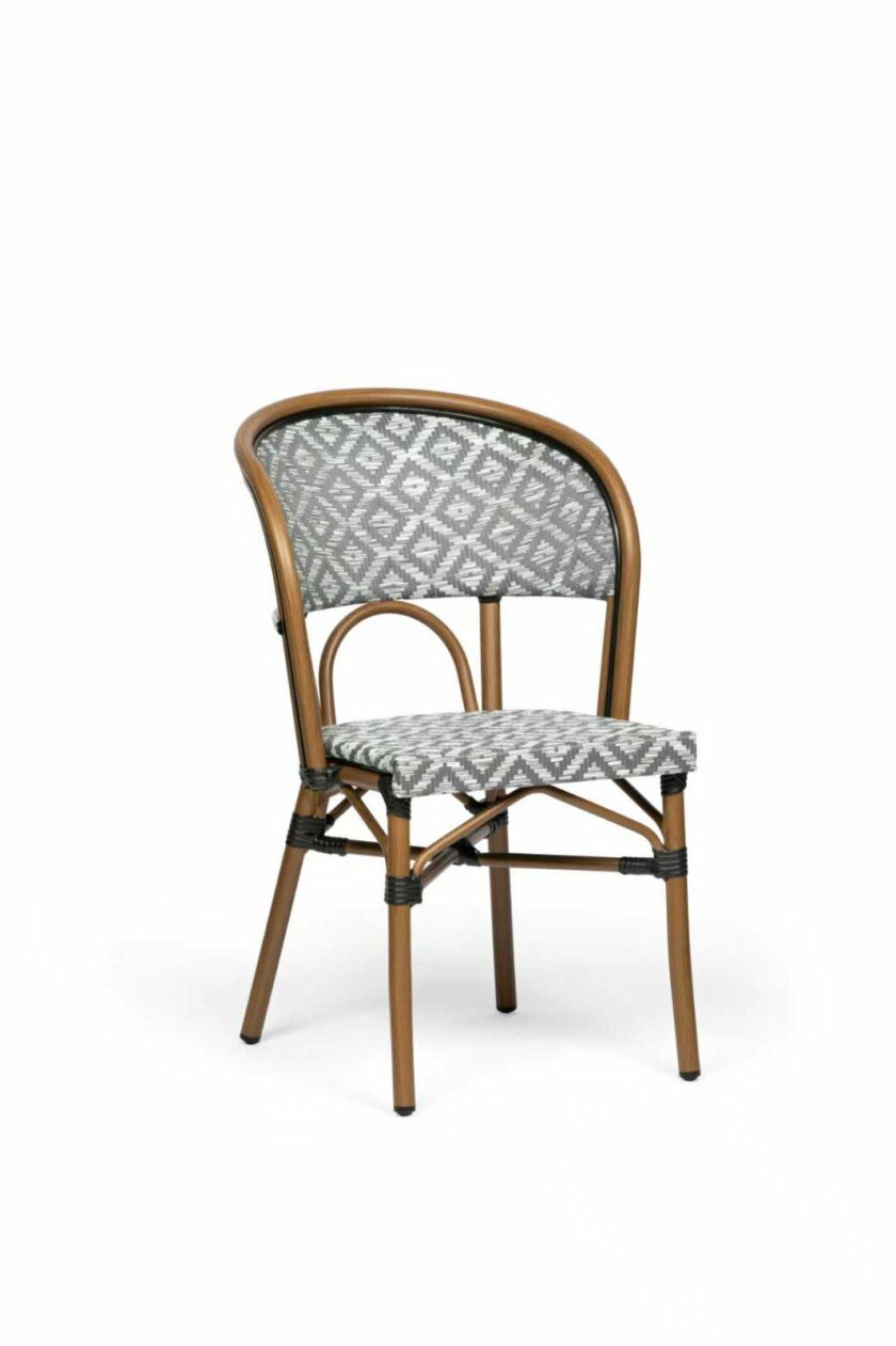 Chaises et tabouret rotin de terrasse personnalisable / Achat groupé pour CHR – Image 2