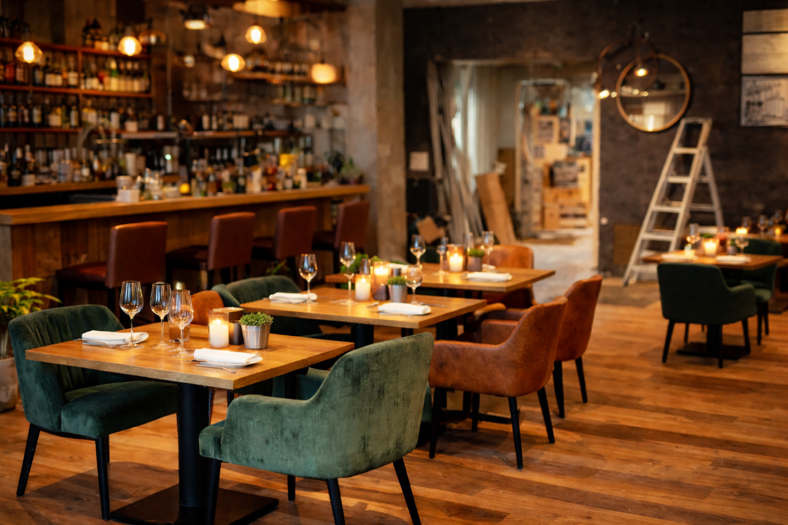 création et ouverture d’un restaurant avec salle aménagée