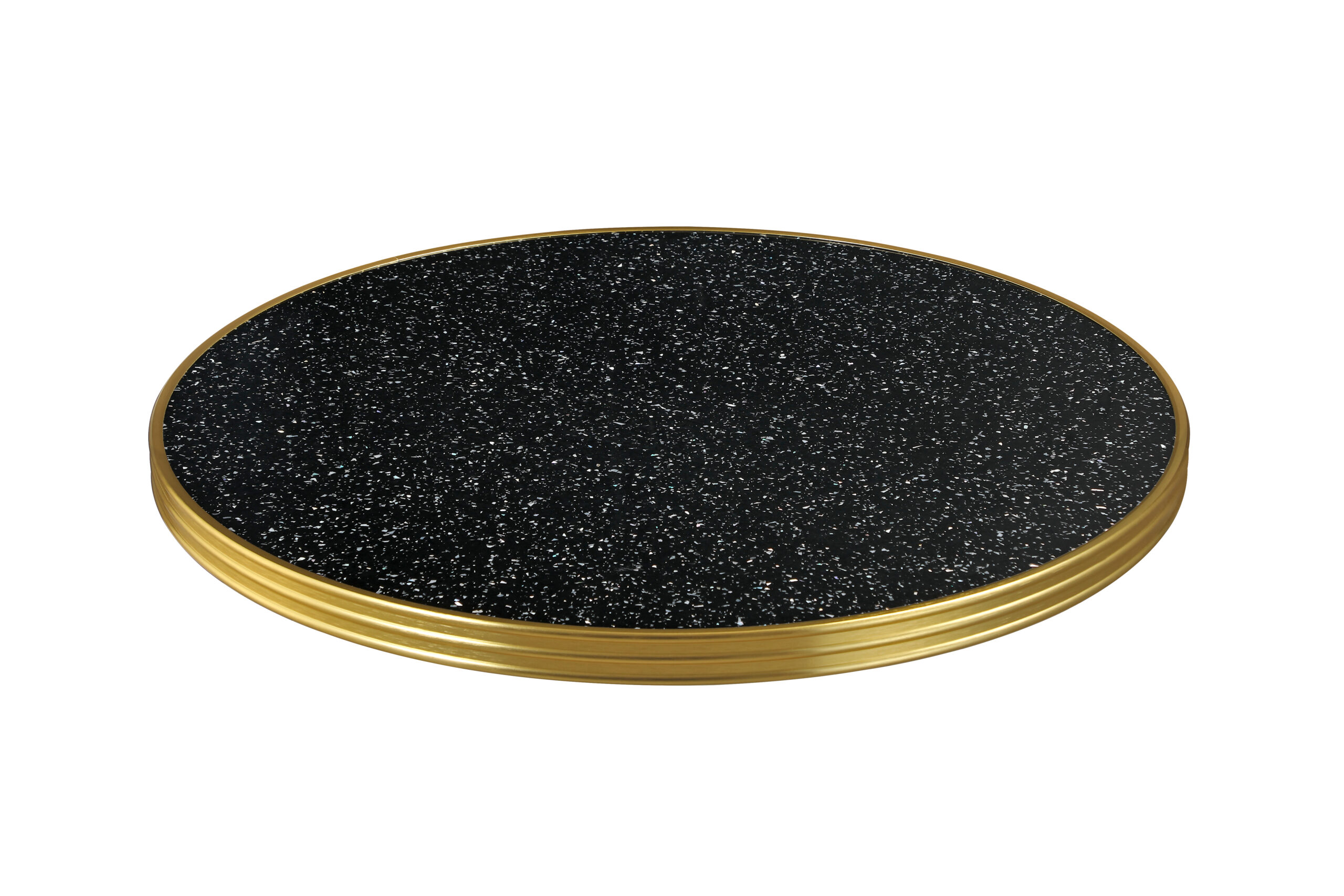Plateau de table bistrot extérieur CHR terrazzo noir – Image 3