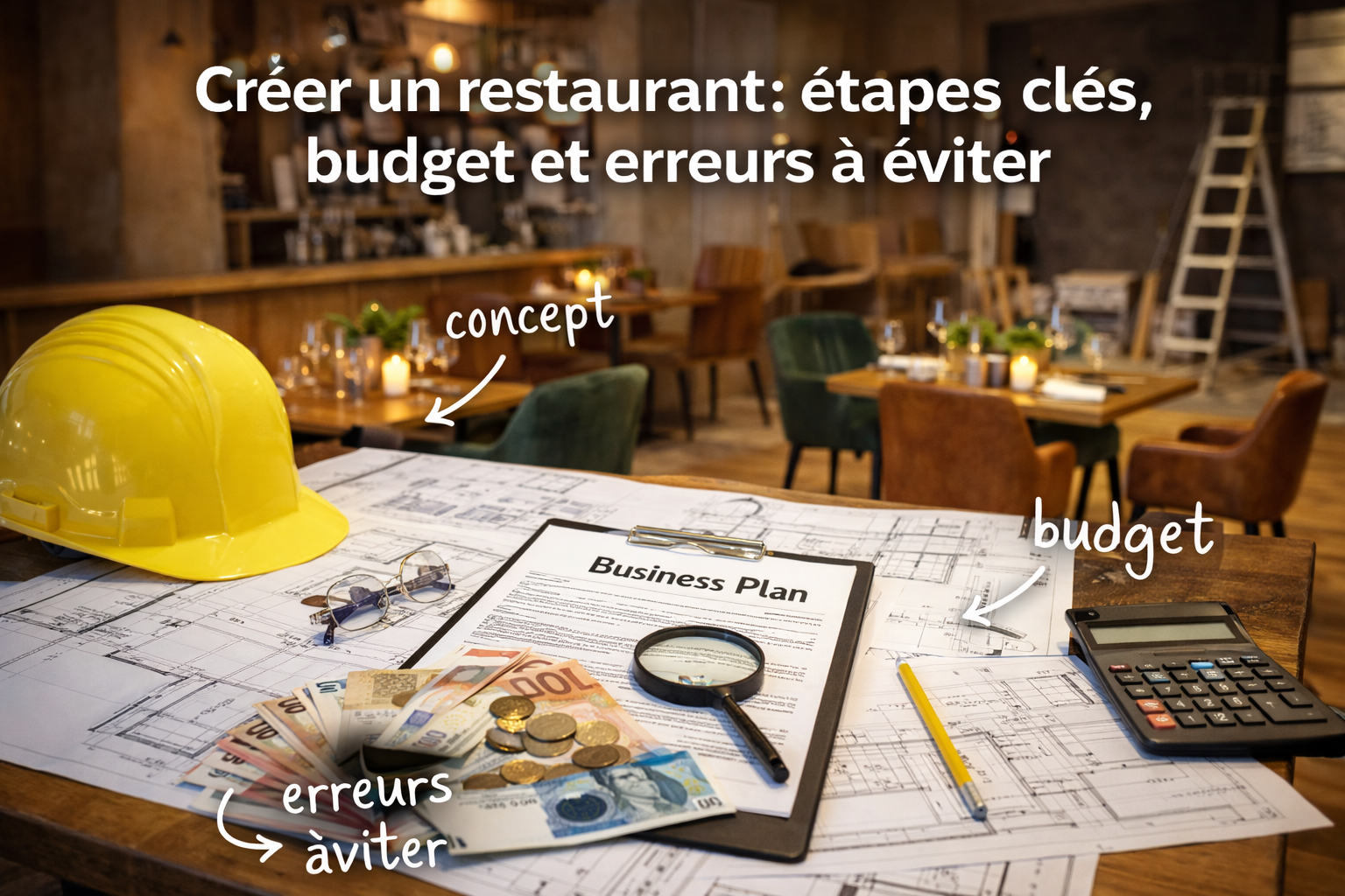 plan et budget pour la création d’un restaurant