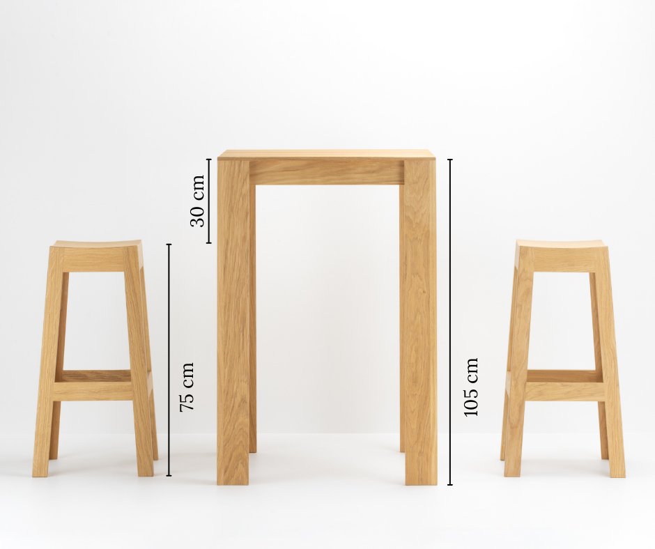 Hauteur tabouret snack et bar en restaurant