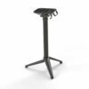 Pied de table pliant en aluminium gris empilable pour plateau 70x70 cm