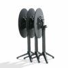 Pied de table empilable avec plateau de table rond