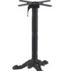 Piètement de table extérieur bistrot ROMA noir avec tête rabattable