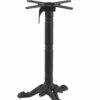 Piètement de table extérieur bistrot ROMA noir avec tête rabattable