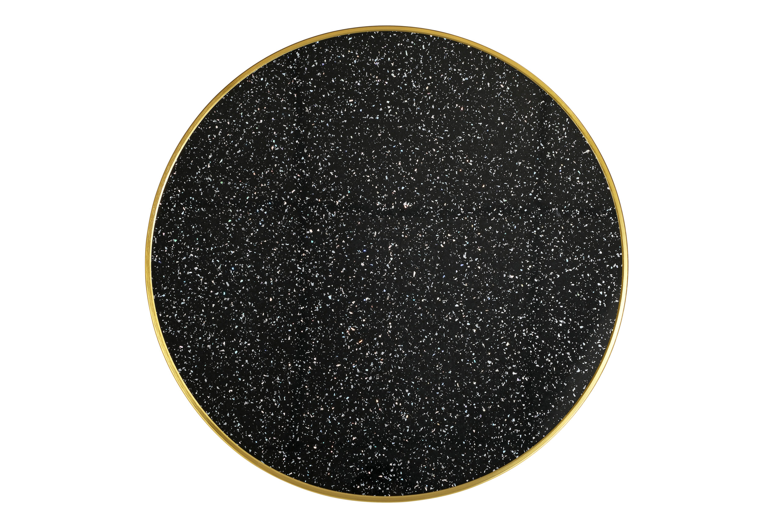 Plateau de table bistrot extérieur CHR terrazzo noir – Image 2