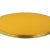 Plateau bistrot Barcelona rond 60 cm stratifié jaune
