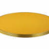 Plateau bistrot Barcelona rond 60 cm stratifié jaune