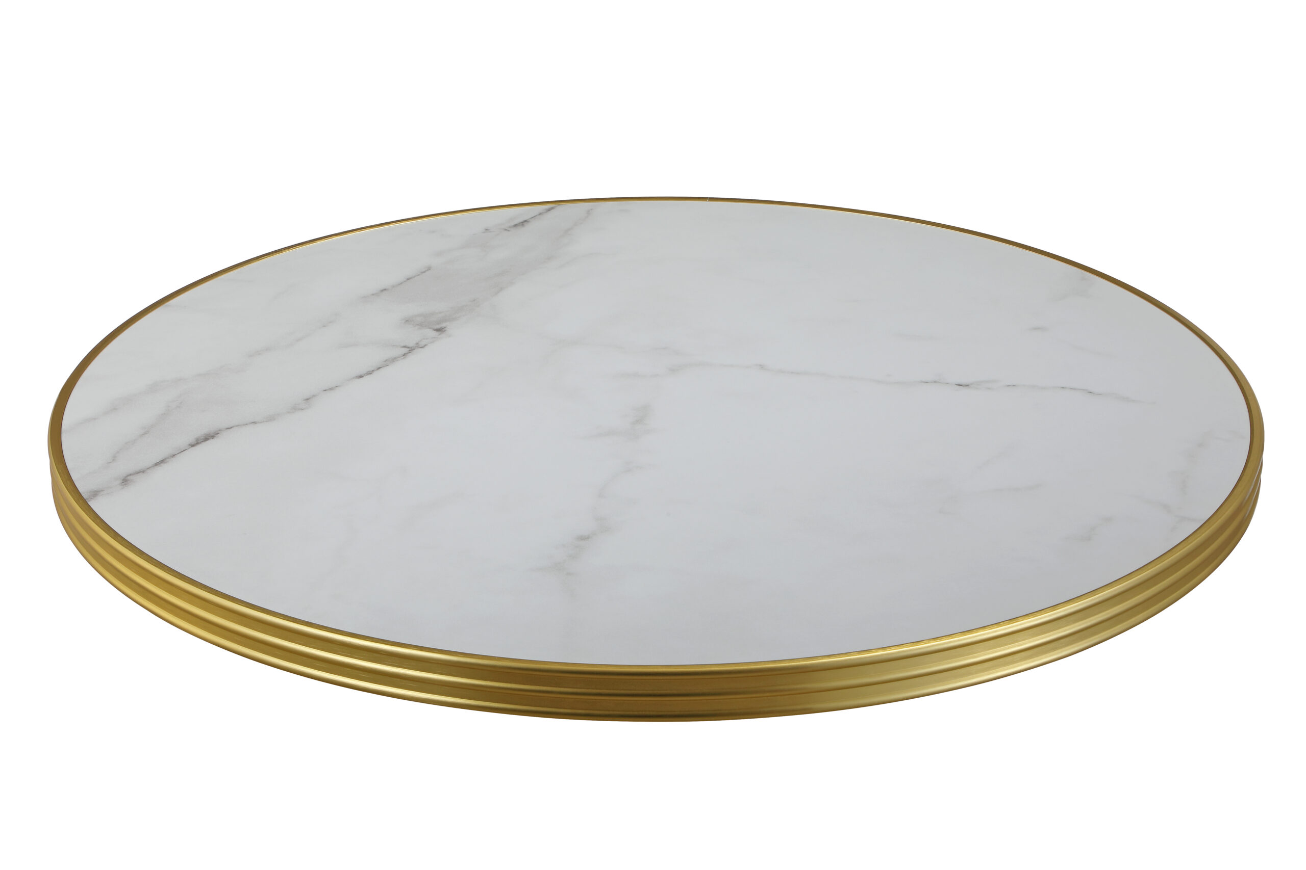 plateau bistrot rond Calacatta 70 cm marbre