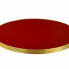 plateau stratifié rouge Verona Ø60 cm pour table bistrot