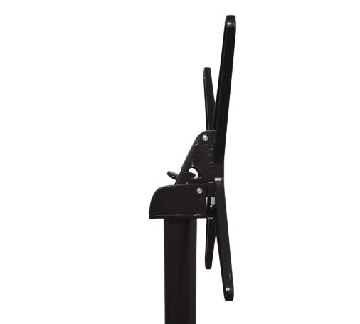 croix pivotante table restaurant FLIP aluminium noir compatible M10 pour piètement rabattable CHR