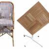 chaise bistrot rotin tricolore professionnelle terrasse
