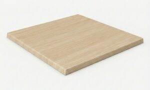 plateau de table extérieur chêne clair 70x70 cm professionnel