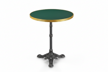 table bistrot Florence Ø60 cm avec plateau stratifié vert sapin