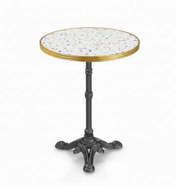 table bistrot Paris 3 avec plateau Ø50 et Ø60