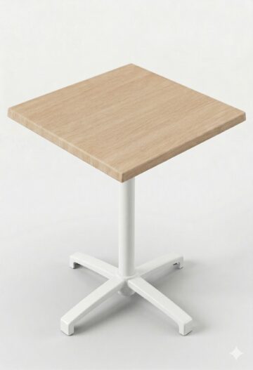 table terrasse restaurant 70x70 chene pied pliable orbita