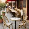 Ensemble bistrot terrasse restaurant pliant 60 cm