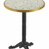 table bistrot terrasse restaurant 50cm terrazzo
