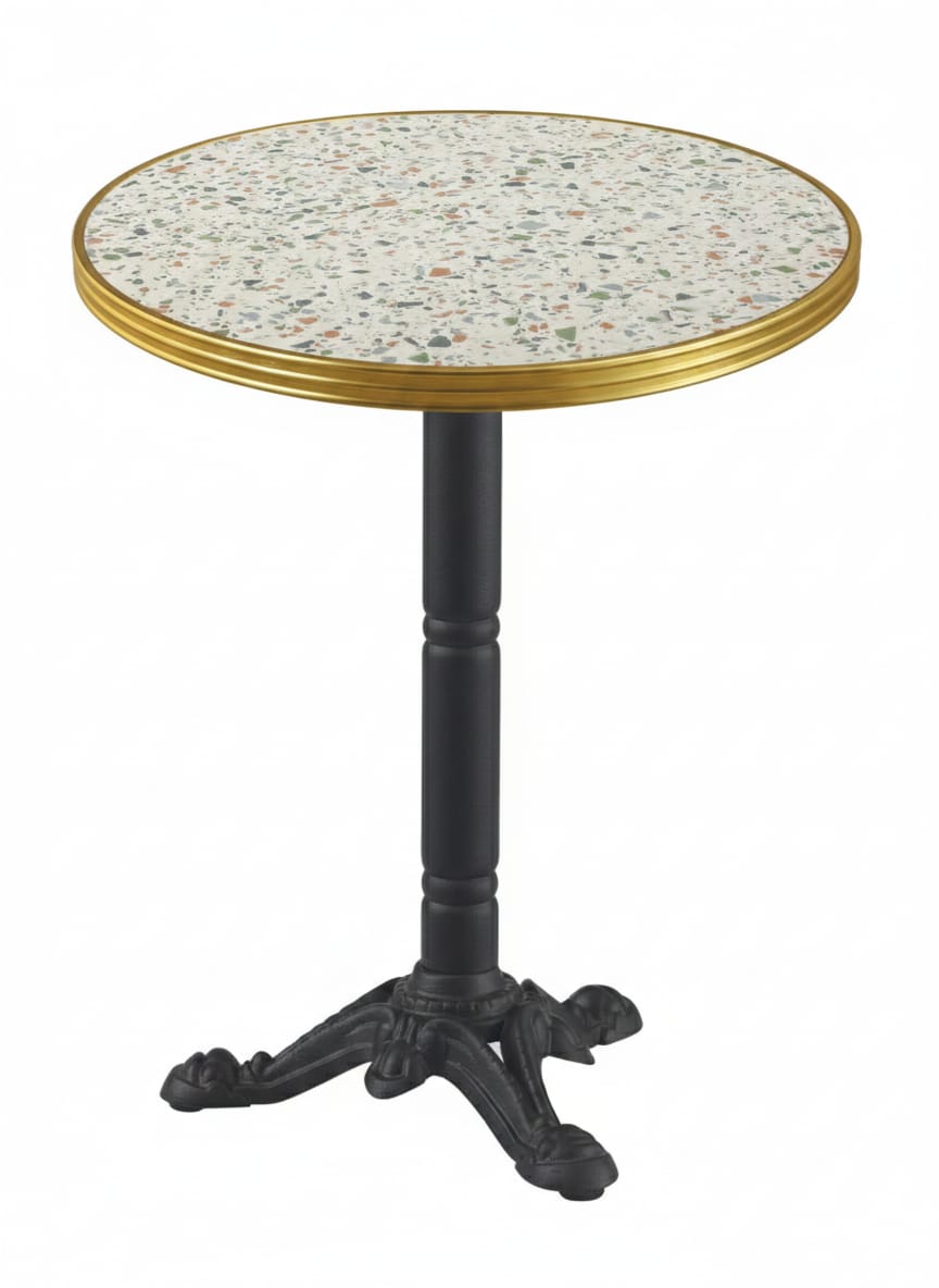 table bistrot terrasse restaurant 50cm terrazzo