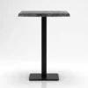 Mange-debout ardoise 70x70 avec pied CUBA BAR fonte noir