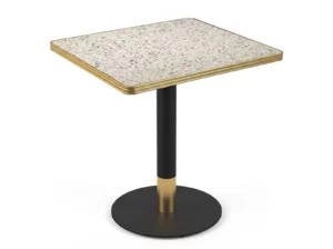 Table restaurant 60x70 Terrazzo blanc AURELIA